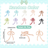 24Pcs Alloy with Spary Painted Pendants FIND-SC0014-01-2