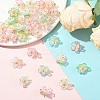 50Pcs 5 Colors Acrylic Charms PALLOY-YW00127-5