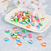 Fashewelry 100Pcs 5 Style Handmade Polymer Clay Beads FIND-FW0001-33-6