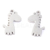 Non-Tarnish 304 Stainless Steel Charms STAS-O142-41P-2