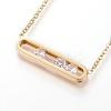 304 Stainless Steel Pendant Necklaces NJEW-P206-20G-1