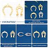 16Pcs 4 Styles 201 Stainless Steel Pendants STAS-UN0033-92-4