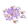 Transparent Electroplate Glass Beads GLAA-F122-01D-3