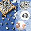 60Pcs 15 Styles Tibetan Style Alloy European Beads FIND-YW0005-07-3