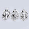 Tibetan Style Alloy Pendants X-TIBE-R316-058AS-RS-1