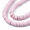 Handmade Polymer Clay Beads Strands CLAY-R089-6mm-049-4