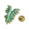 Leaf Enamel Pins JEWB-S040-01B-G-3
