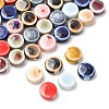56Pcs 11 Colors Handmade Porcelain Beads PORC-FS0001-32-3