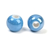 Glazed Porcelain Beads PORC-D001-8mm-12-3