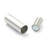 Tarnish Resistant 304 Stainless Steel Magnetic Clasps with Glue-in Ends STAS-O148-06B-4
