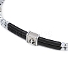 Synthetic Non-magnetic Hematite Beaded Bracelets BJEW-S156-03P-A-2