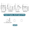 DIY Blank Dome 201 Stainless Steel Dangle Earrings Making Kit STAS-UN0057-23-3