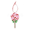 Christmas Lollipop Handmade Polymer Clay Pendant Decorations LS-HJEW-P017-02F-3