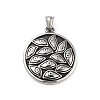 Retro 304 Stainless Steel Pendants STAS-I205-23AS-A-1