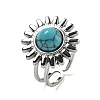Sun 304 Stainless Steel Open Cuff Rings STAS-Z060-08P-06-1