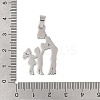 Non-Tarnish Mother's Day 304 Stainless Steel Pendants STAS-U002-08P-3