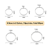 50Pcs 10 Style Brass Beads Frames KK-FH0005-11-2