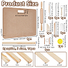 Rectangle MDF Wood Boards DIY-OC0014-16-2