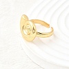 Brass Cuff Rings for Women RJEW-F184-08G-G-3