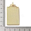 Brass Micro Pave Cubic Zirconia Pendant with Enamel KK-H458-02G-D02-3