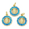 Rack Plating Brass Pendants KK-U032-20G-01-1