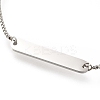 Non-Tarnish 304 Stainless Steel Box Chain Slider Bracelets BJEW-M233-03P-2