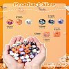 Halloween Theme Plating Acrylic Beads OACR-CJC0009-08-8