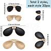 40Pcs 2 Styles Alloy Enamel Pendants FIND-SC0016-33-2