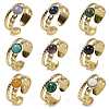 Natural & Synthetic Gemstone Finger Rings RJEW-U027-06G-1