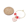 Heart with Twelve Constellations Alloy Enamel Wine Glass Charms AJEW-JO00227-5