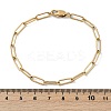 PVD Vacuum Plating 304 Stainless Steel Paperclip Chain Bracelets BJEW-I295-15G-6