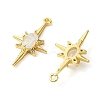 Brass Micro Pave Cubic Zirconia Pendants KK-M277-08G-04-2