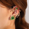 Alloy Rose Climber Wrap Around Stud Earrings for Women LS-EJEW-A096-01D-1
