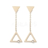 304 Stainless Steel Rhinestone Stud Earrings EJEW-Z089-17G-4