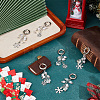 Christmas Snowflake Alloy Bookmarks Pendant Decoration HJEW-SC0001-81-3