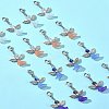 16Pcs 4 Colors Angel Glass Acrylic Pendants HJEW-FS00015-9