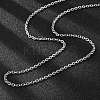Tarnish Resistant 304 Stainless Steel Cable Chain Necklace Making STAS-P045-02P-2