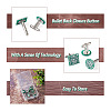 4 Pairs 2 Style Brass Cufflinks AJEW-CF0001-22-5