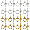 140Pcs 2 Colors Tibetan Style Alloy Toggle Clasps FIND-SP0001-22-1