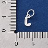 925 Sterling Silver Letter Charms STER-C012-01S-J-3