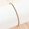 304 Stainless Steel Wheat Chain Bracelets for Unisex BJEW-K282-01A-G-1