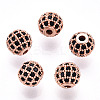 Rack Plating Brass Cubic Zirconia Beads LS-ZIRC-S001-6mm-B01-1