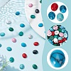80Pcs 10 Styles Natural Howlite & Synthetic Turquoise & Synthetic Malachite Cabochons G-AR0006-05-5