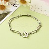 Non-Tarnish 304 Stainless Steel Figaro Chain Bracelets LS-X-BJEW-JB06446-2