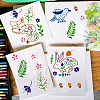 Plastic Drawing Painting Stencils Templates DIY-WH0396-468-5