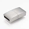 304 Stainless Steel Magnetic Clasps with Glue-in Ends STAS-F130-75P-1