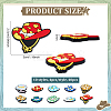 40Pcs 10 Styles PVC Cabochons PVC-PH0001-40-2