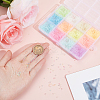 12 Colors Glow in the Dark Luminous Transparent 6/0 Glass Round Seed Beads GLAA-SC0002-06B-3
