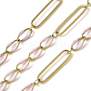 304 Stainless Steel Enamel Figaro Chains CHS-U003-02G-07-1