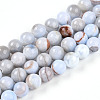 Natural Persian Jade Beads Strands G-A255-A02-01A-4